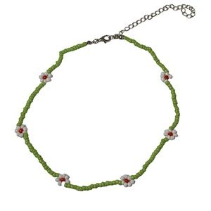 Beaded flower necklace
